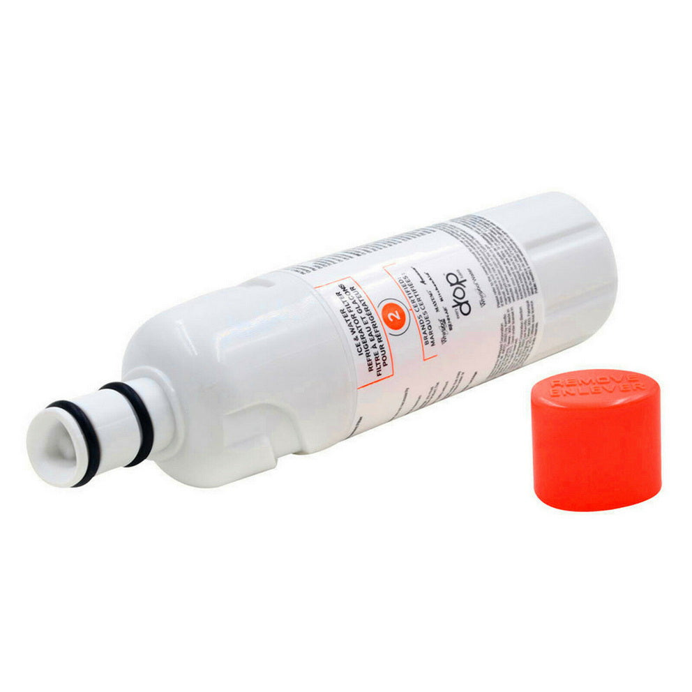 Side View of Everydrop Water Filter 2 (EDR2RXD1) – Ice & Water Filter with Red Cap for Whirlpool and Compatible Models