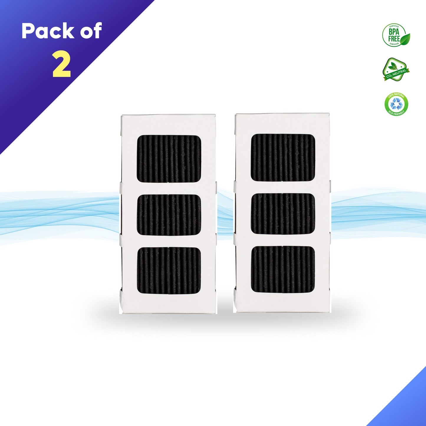 Frigidaire PAULTRAII 2PK PAULTRA2 Pure Air Ultra II Air Filter, 3.8" x 1.8"
