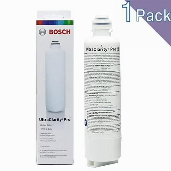1pk Bosch UltraClarity Pro water filter with packaging on a white background