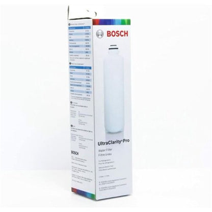 Bosch UltraClarity Pro water filter packaging on a white background