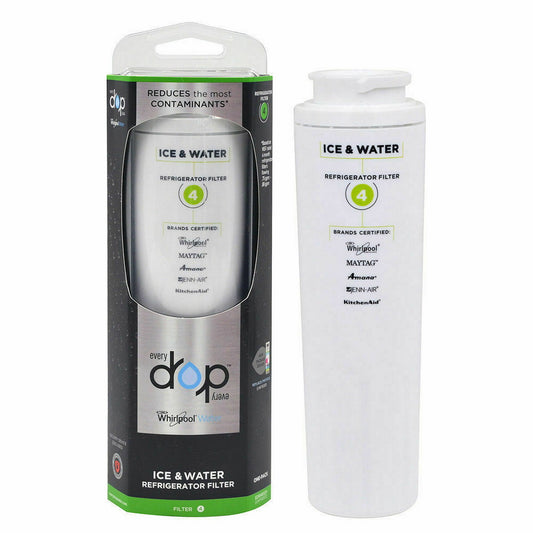 Everydrop by Whirlpool Ice and Water Refrigerator Filter 4 – 1-Pack Replacement for Whirlpool, Maytag, Amana, JennAir, and KitchenAid Refrigerators