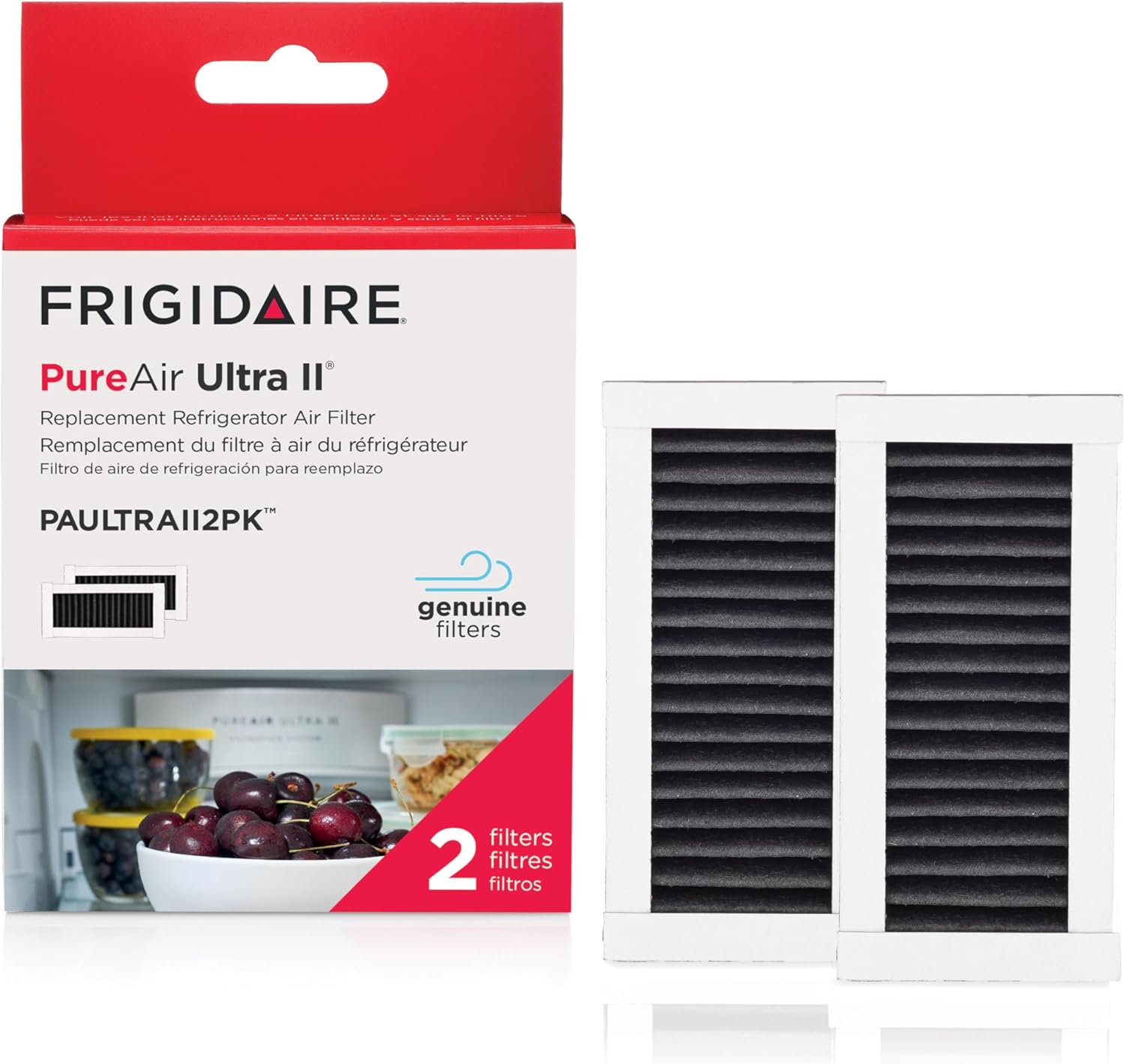 Frigidaire Pure Air Ultra II Refrigerator Air Filter pack of 2 main image