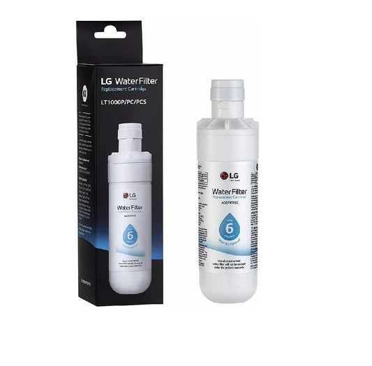LG Refrigerator Model LRDCS2603S Water Filter with packaging on a white background