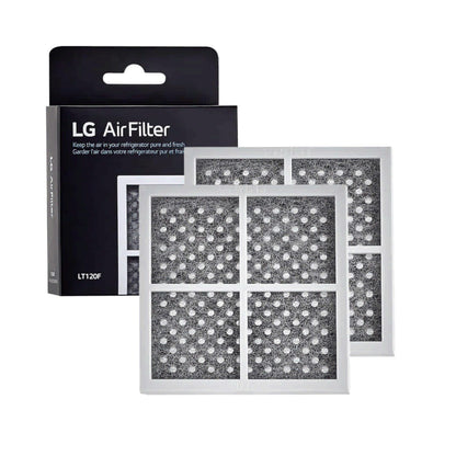 LG Refrigerator Model Number LH29S8565S Compatible Fresh Air Filter 2 Pack with packaging on a white background