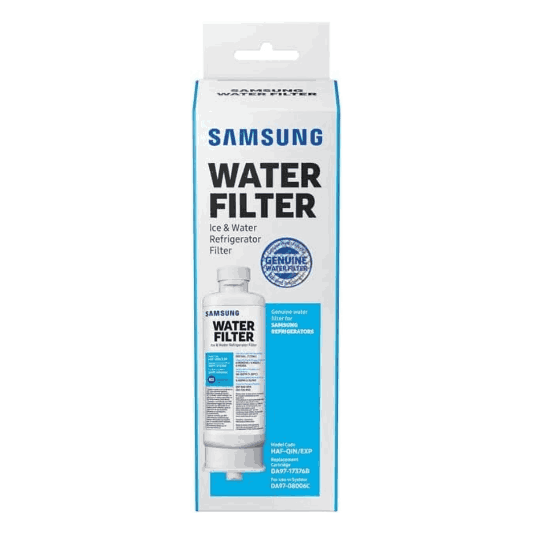 Samsung Refrigerator RF24R7201SR Water Filter packaging on a white background