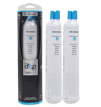 Everydrop Water Filter 3 (EDR3RXD1) 2-Pack – NSF Certified Refrigerator Water Filters for Whirlpool, Maytag, Amana, JennAir, and KitchenAid