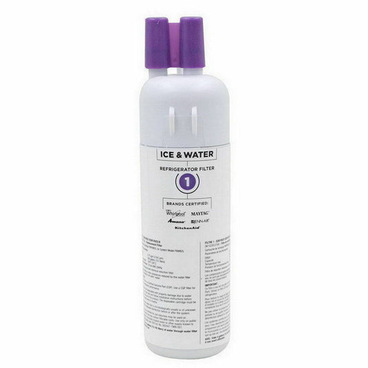 Whirlpool P8WB2L Water Filter Replacement with purple top on a white background